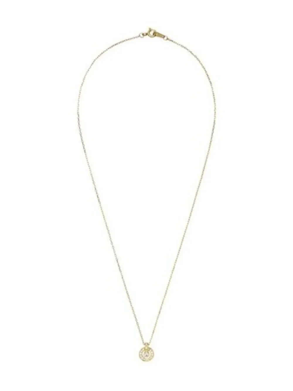 Interlocking Crystal Ring Necklace - Picture 2 of 3
